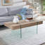 Table basse Modern Jacob - Table de présentation artistique avec cadre en verre transparent pour le salon-50555432