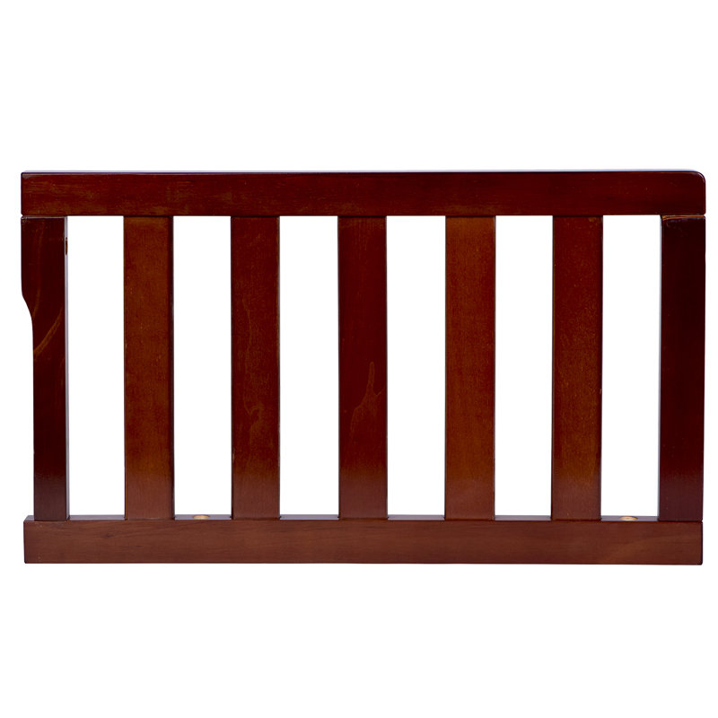 Espresso Solid Wood Convertible Crib Toddler Guard Rail