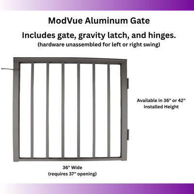 36 Ft. W Aluminum Gate