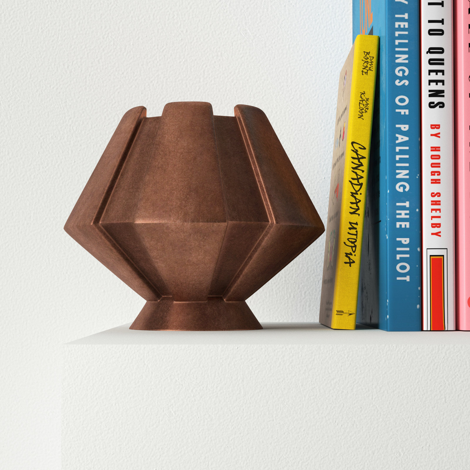 Percy Ceramic Novelty Lamp, Antique Copper, Incandescent