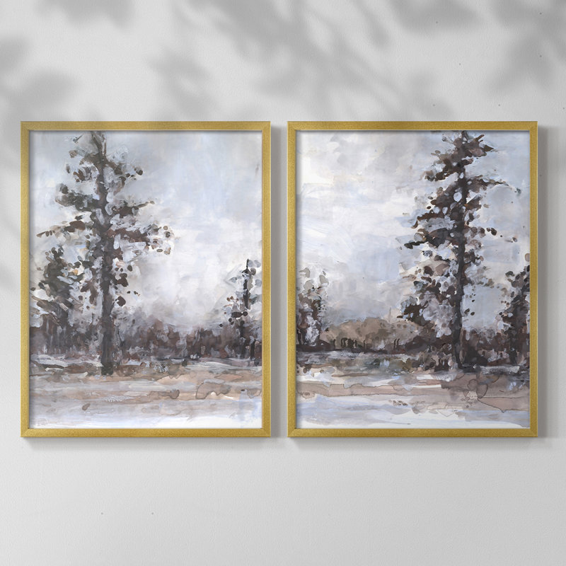 «Vintage Tree Moment I», reproduction encadrée de qualité supérieure - prête à être accrochée - aucun clou requis - aucun clou requis