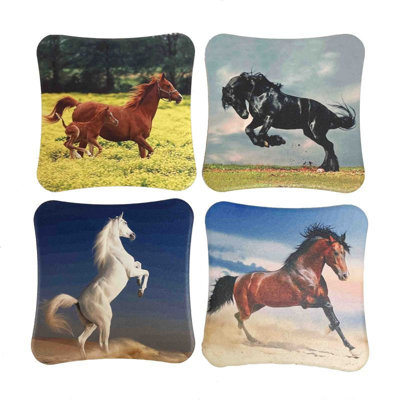 Ensemble de sous-verres carrés 4 pièces