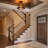 1-light Glass Semi Flush Mount