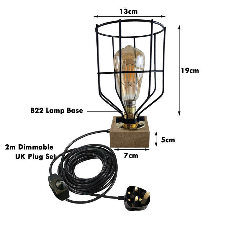 Lairgnen Wood Desk Lamp, Yes