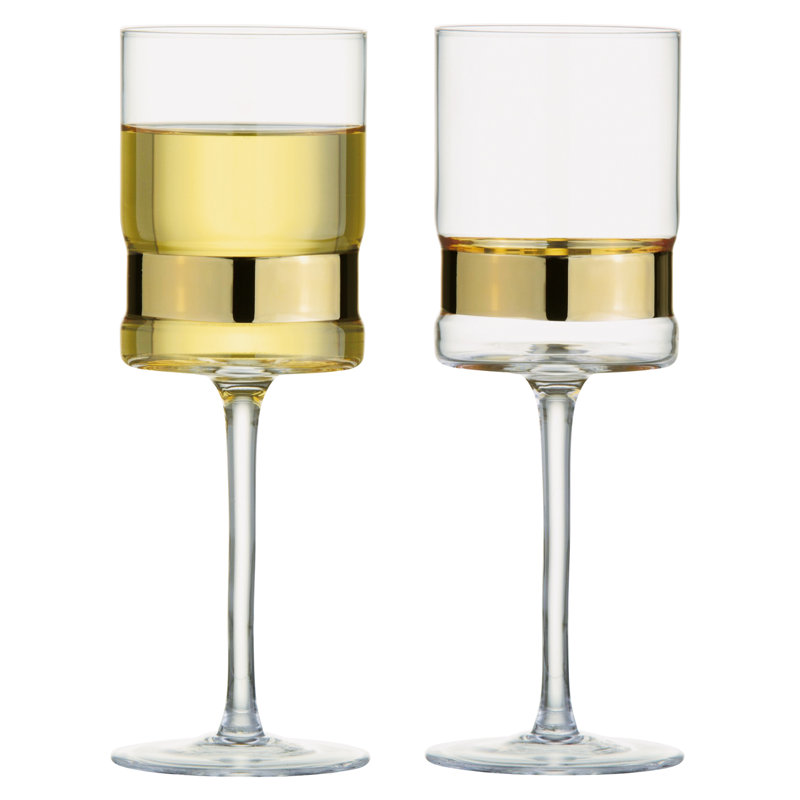SoHo Wine Glasses, Gold