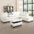 Simili cuir blanc est en rupture de stock