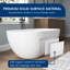 Baignoire de trempage autoportante à surface solide 59 po avec chariot de bain Forma-97961976