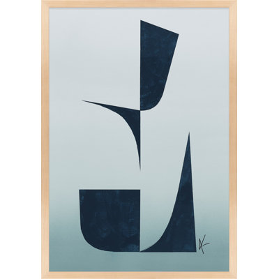 Indigo Shadows 2 Print by Lee Lessem