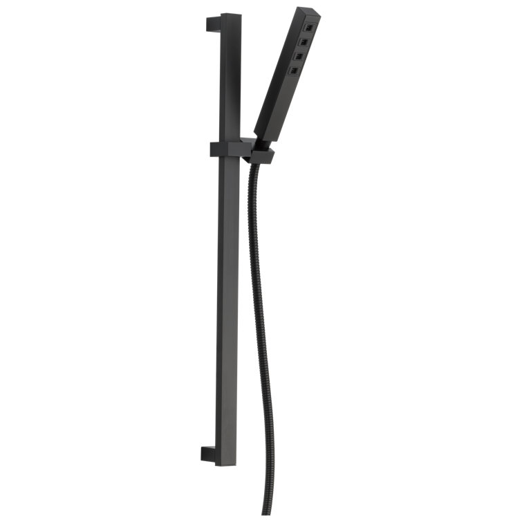 H2Okinetic Hand Shower with Slide Bar,Single Spray Handheld Shower Head, Slide Bar Hand Shower