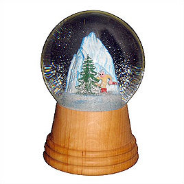 Globe à neige skieur