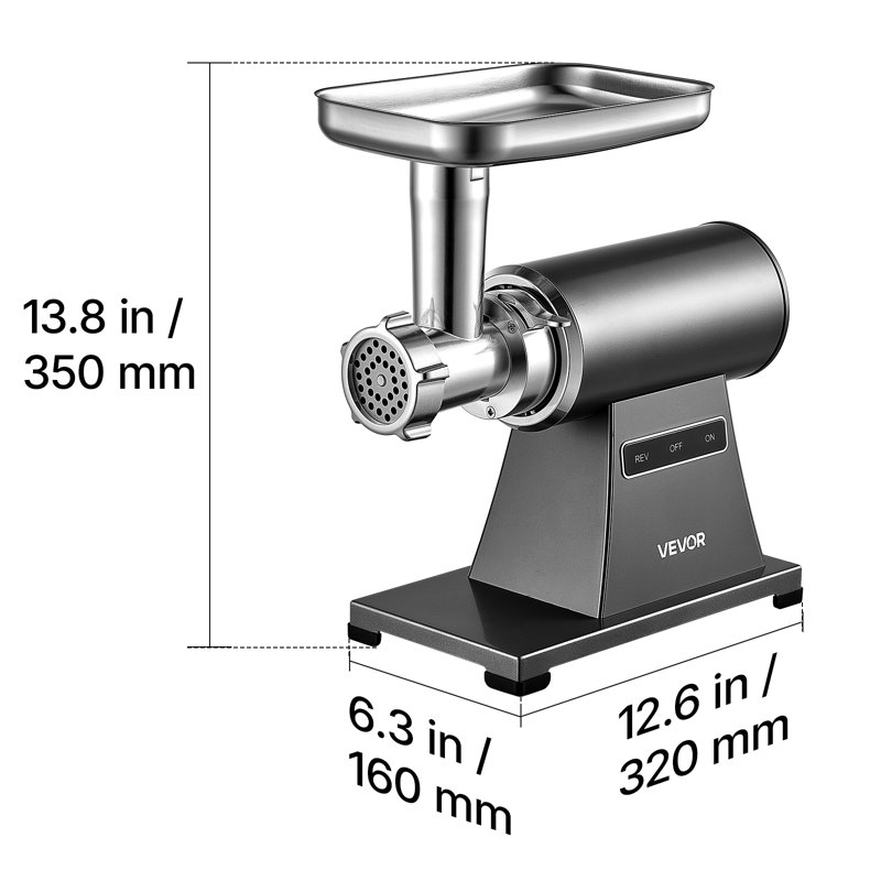 Electric Meat Grinder, 3.3-4.4 Lbs/Min 2000W Max, #5 Home Meat Mincer with 3 Grinding Plates, Sausage Stuffing Tube & Kubbe Kit, 300W Steel Sausage Meatballs Maker for Home Kitchens