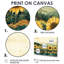 Doray, tournesols, paysage sur un sommet de la rivière Emerald - tournesols, art mural-1340216833-1340216845-1340216841