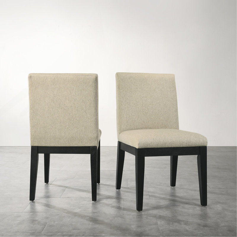Roundhill Furniture Rocco Contemporary Solid Wood Dining Chairs, Set Of 2