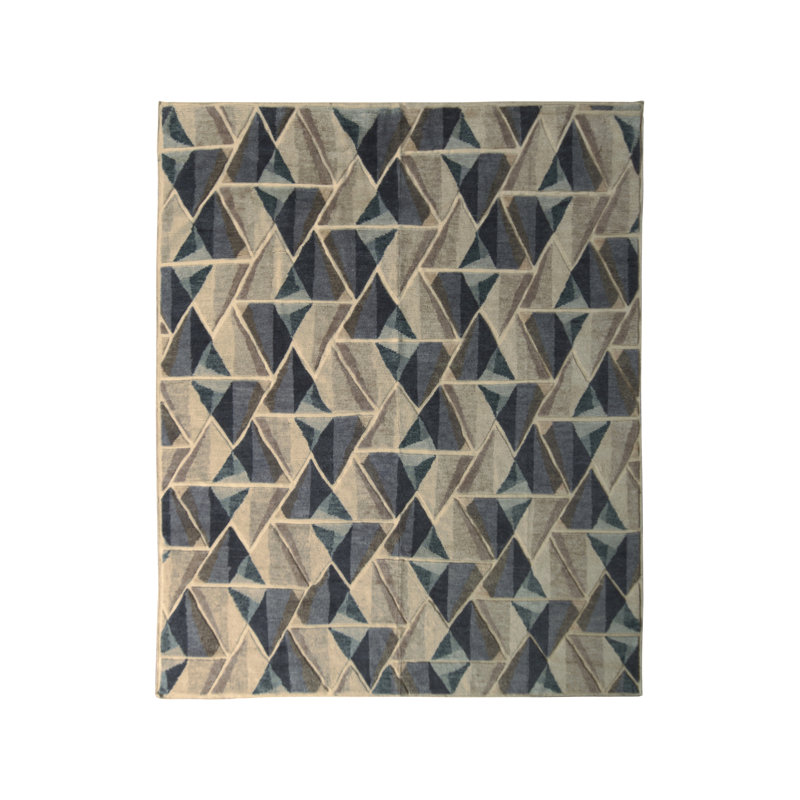 Wool Geometric Area Rug, Rectangle 12' x 16'
