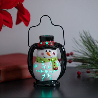 Lanterne bonhomme de neige