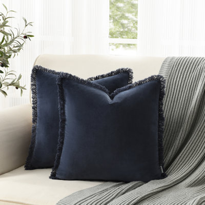 Housse de coussin carré en coton Pillow Covers with Tassels