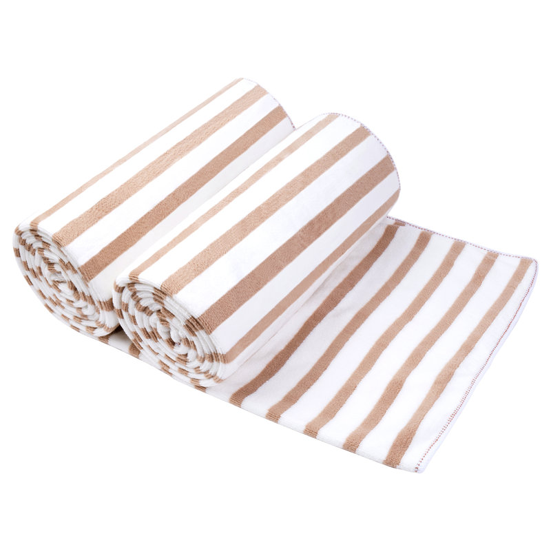 Bath Towel, Stripe Coffee