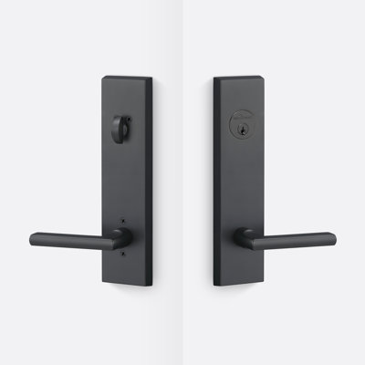 Logan Sideplate Entry, Flat Black