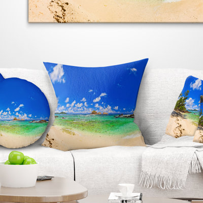 Landscape Photography Tropical Beach with Sea Pillow