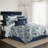 Provence Navy/White Standard Cotton Duvet Cover Set-60308541