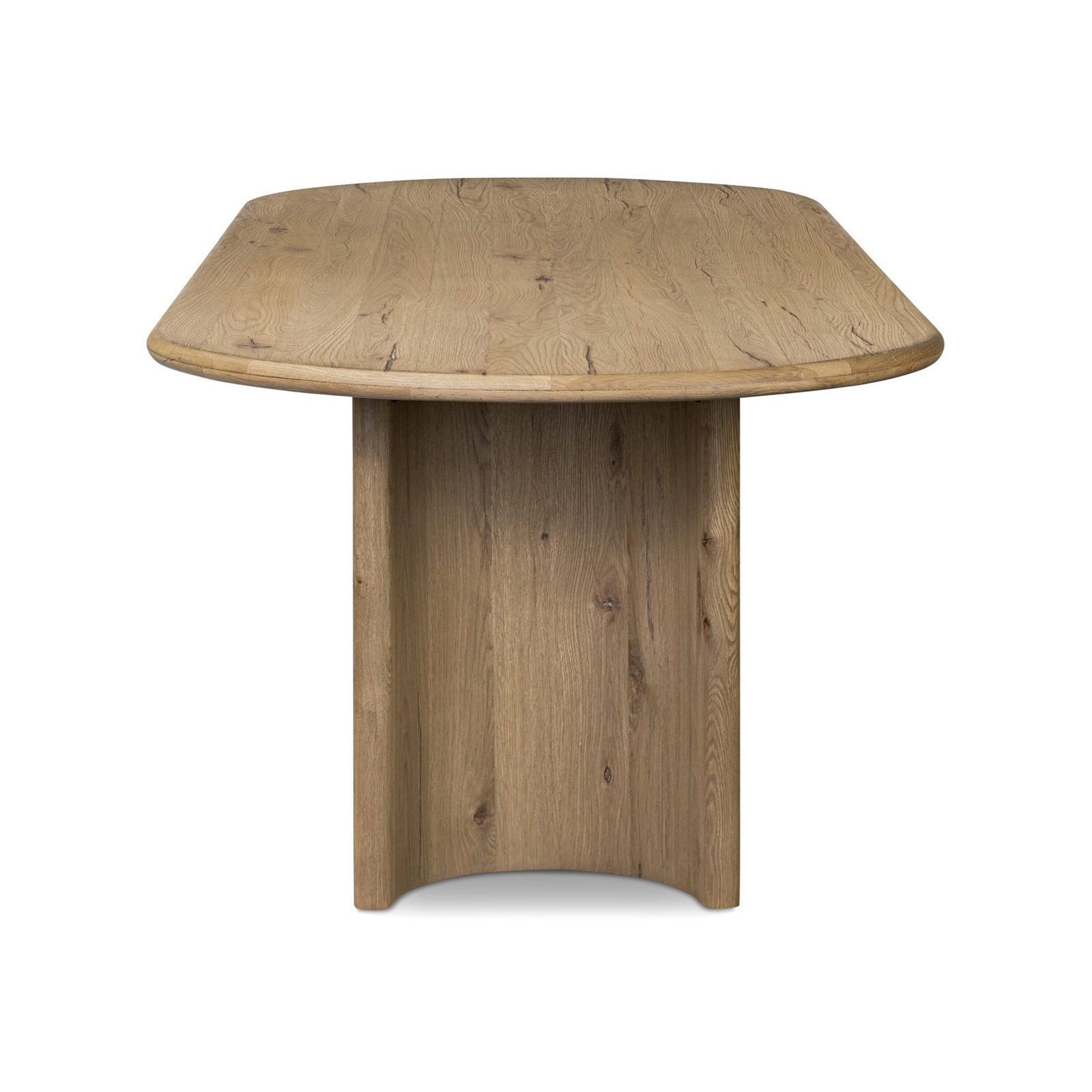 Haiden Dining Table, 30" H x 118" W x 42" D, Worn Oak Veneer