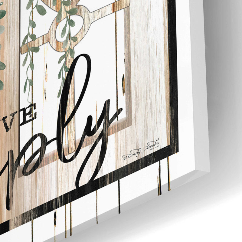 «Live Simply» par Cindy Jacobs - impression sans cadre, H 24 po x l 12 po