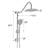 10" Rain Shower Head And Handheld - Corrosion Wear Brushed Nickel Finish System With Complementary Decor High