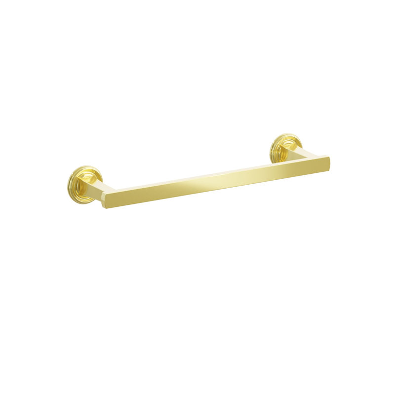 Porte-serviettes Emtek, Laiton non laqué, H 1,625 po x L 13,375 po x P 3,125 po