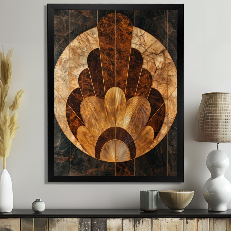 Griffith - Abstract Wall Art Prints, H 44 po x l 34 po, Noir, noir, noir, noir, Reproduction encadrée sans passe-partout