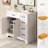 36" Single Bathroom Vanity With Sink Top, Double-Door Storage Cabinet, 2 Deep Drawers, And Hair Dryer Holder-1052352200