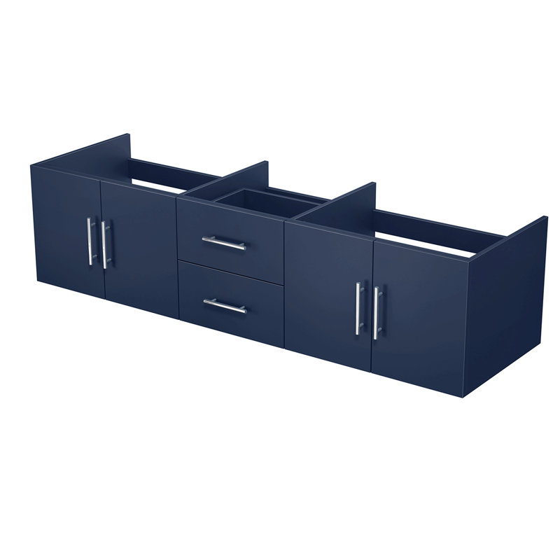 Meuble-lavabo double 72 po X P 22 po D pour une utilisation quotidienne, Marine