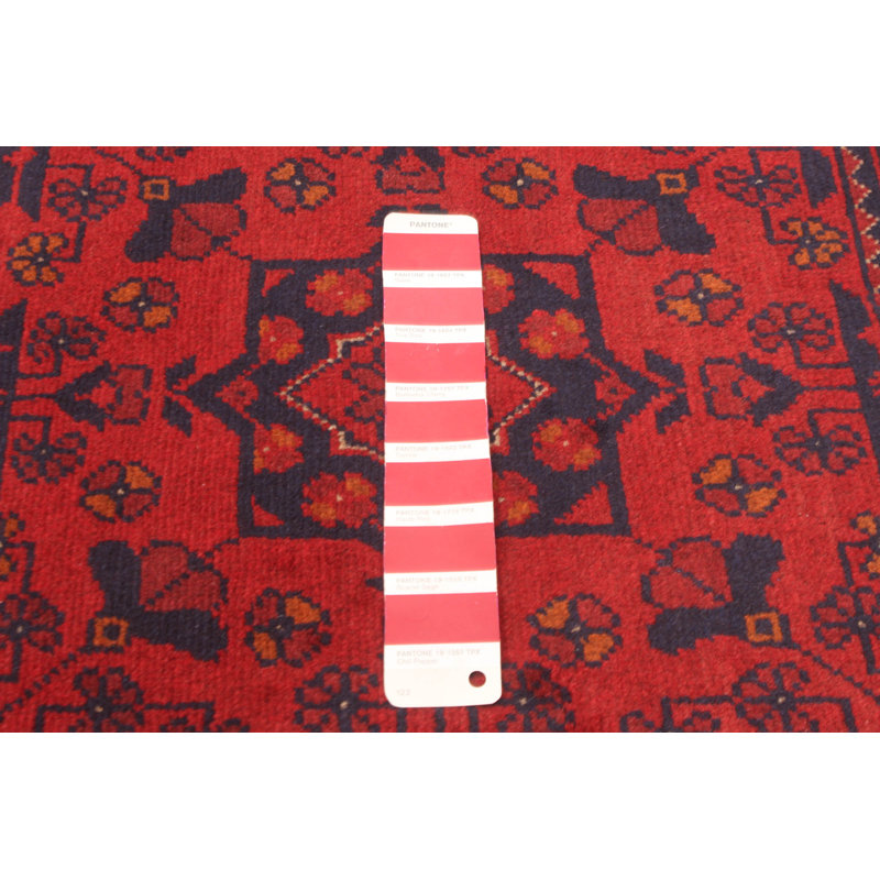 Oddvar One-of-a-Kind 5'10" X 7'9" New Age Wool Area Rug in Dark Red