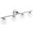 Cono 4-light Bathroom Dimmable Vanity Light 2 Tiers Clear Glass Shade-701573031