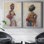«Celebration of Beauty I», ensemble de 2 reproductions d'art