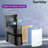 Compact Toilets, Glossy Black One-Piece Toilet With High-Efficiency Flush Round Toilet For Space-Saving