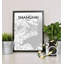 Shanghai City Map - No Frame Print-1956462417