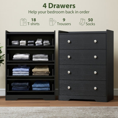 60 cm W Chest of 4 Drawers