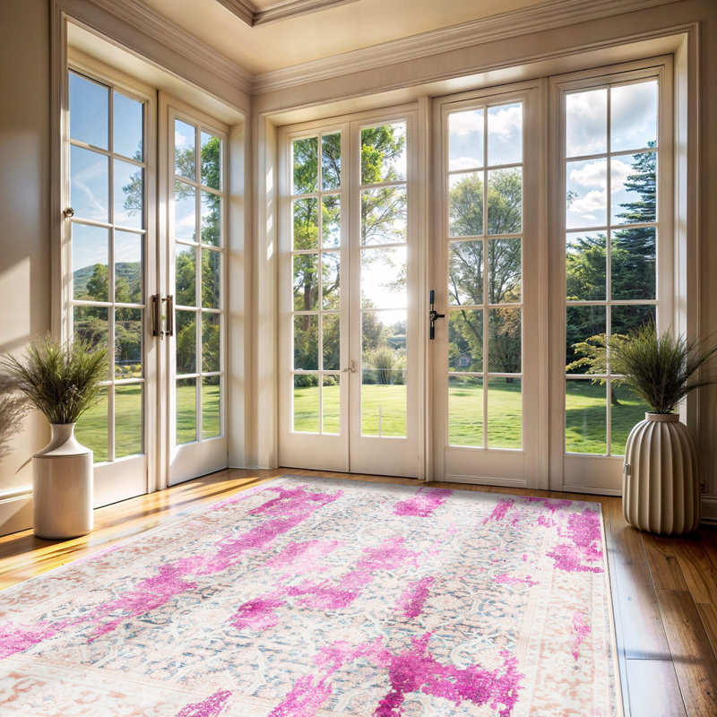 Large Abstract Rugs Living Room Rug Washable Bedroom Rug Non-Slip Colorful Vintage Accent Floor Carpet For Home Decor