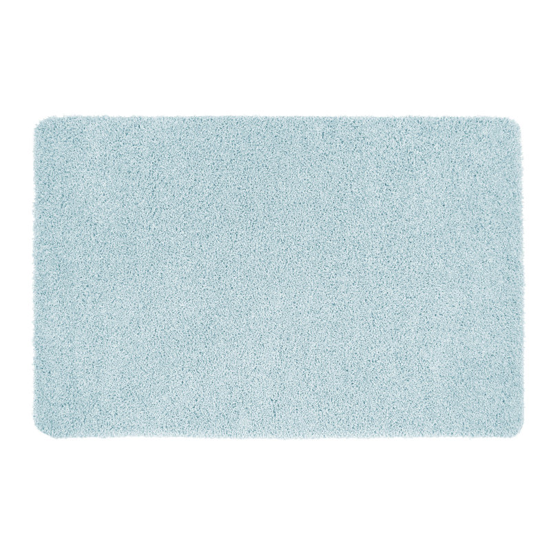 Buddy Teal Curve Bath Mat 50x80cm, Blue, 140cm W x 200cm L