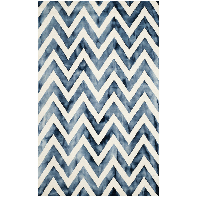 Danny Hand Tufted Wool Chevron Rug, Rectangle 8' x 10'