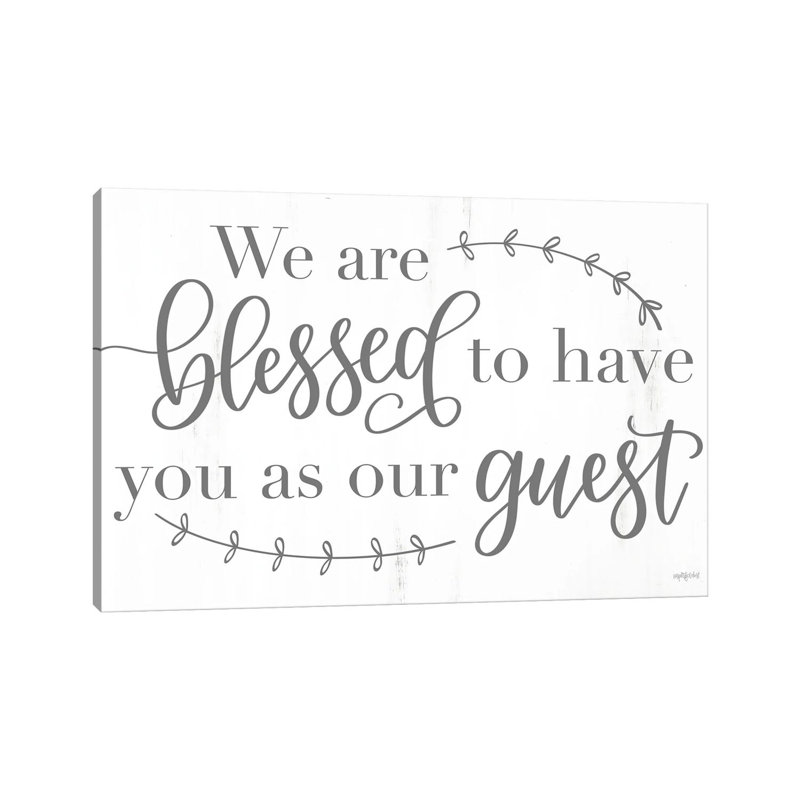 Blessed Guest by Imperfect Dust - Wrapped Canvas Gallery-Wrapped Canvas Giclée, 20.32 cm H x 30.48 cm W