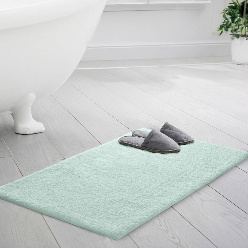 1PC Contour Bath Rug, Single - 24" L x 20" W, Green