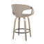 Tabouret de comptoir à hauteur fixe avec pivot