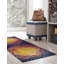 Tapis abstrait jaune / mauve Eddins-1347626147