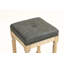 Ensemble de 2 tabourets de comptoir en bois touffeté 26 pouces
