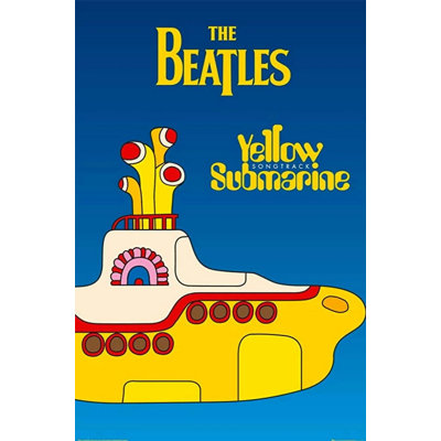 «ACHETER DE L'ART POUR MOINS sous licence officielle sous-marin jaune des Beatles, affiche d'art 24 x 36 po - reproduction décorative - papier affiche - prêt à encadrer