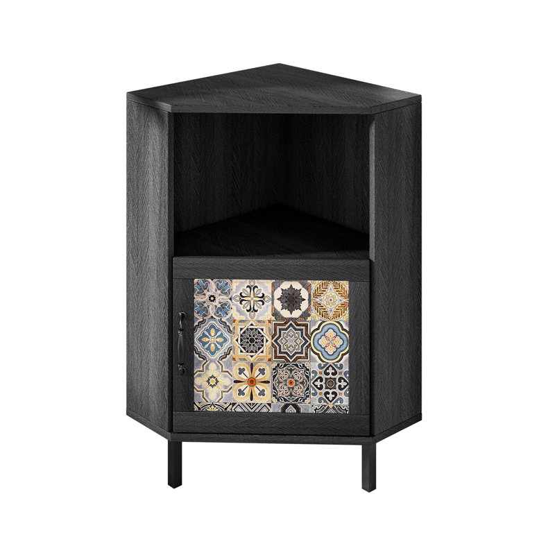 Ebern Designs Side Cabinet With Storage, Modern Free Standing Cabinet, Buffet Sideboard With Metal Base