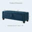 Banc avec repose-pieds 48 po avec rangement, banc pour chambre à coucher, salon, couloir-229199343