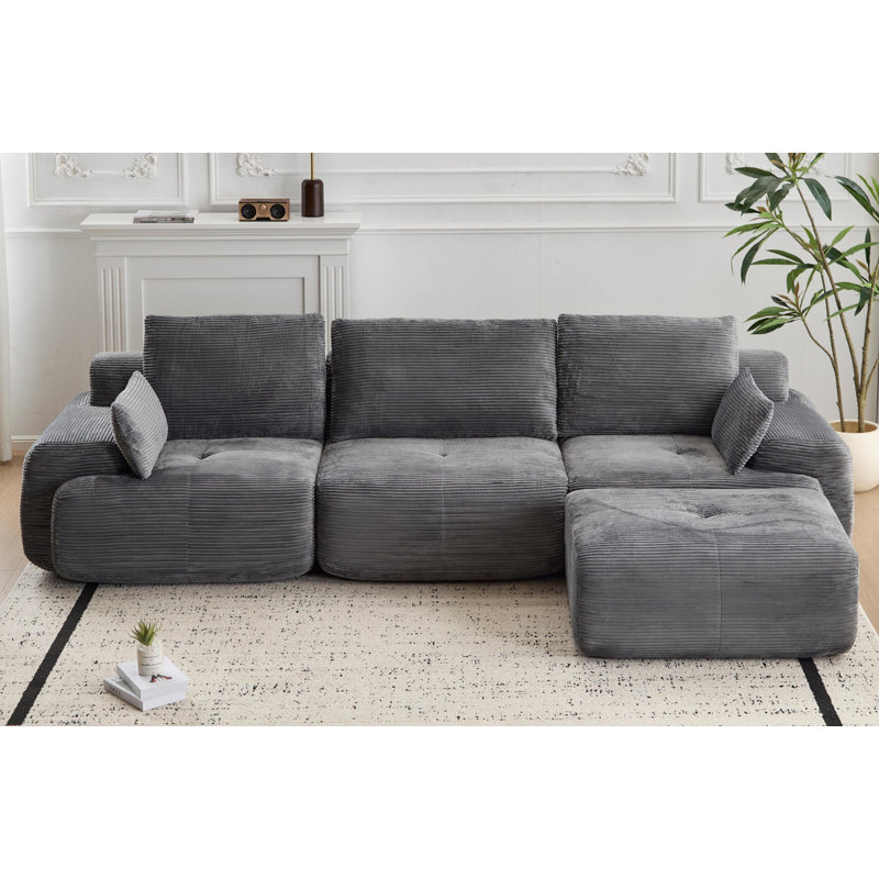 Canapé modulaire Boneless, Gris