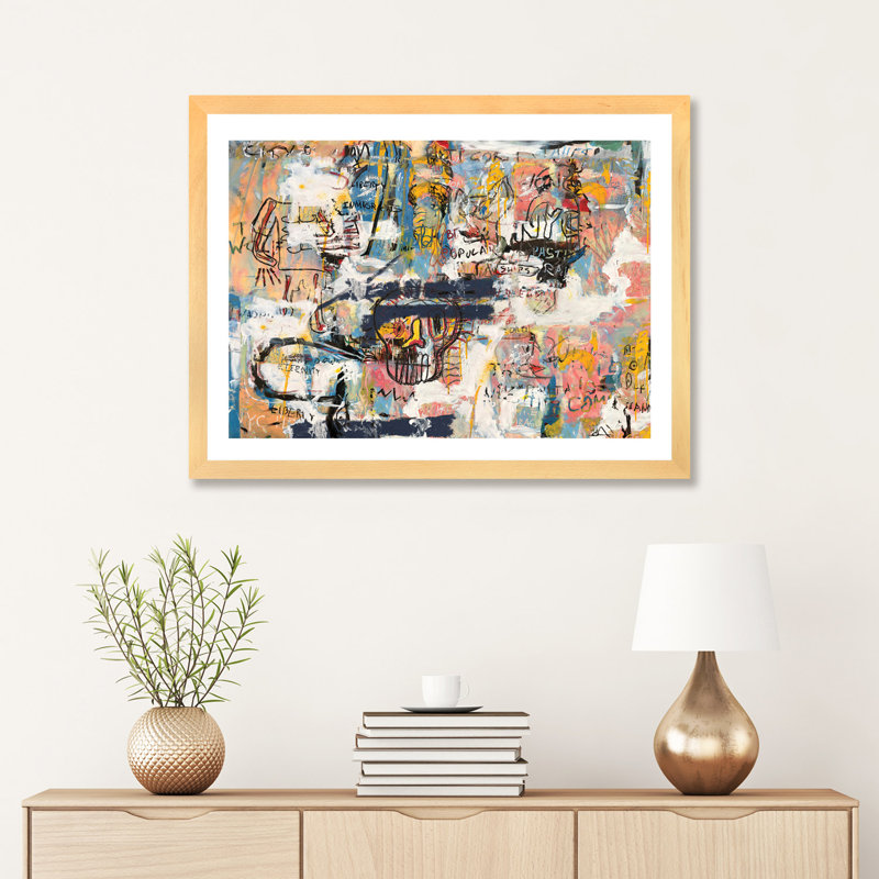 «Gerard» par PinkPankPunk - impression d'art graphique, H 24 po x l 32 po x P 1 po, Toile avec cadre en bois beige